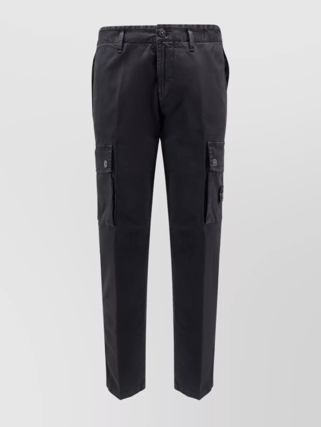 Stone Island Cargo Pocket Trousers In Organic Cotton