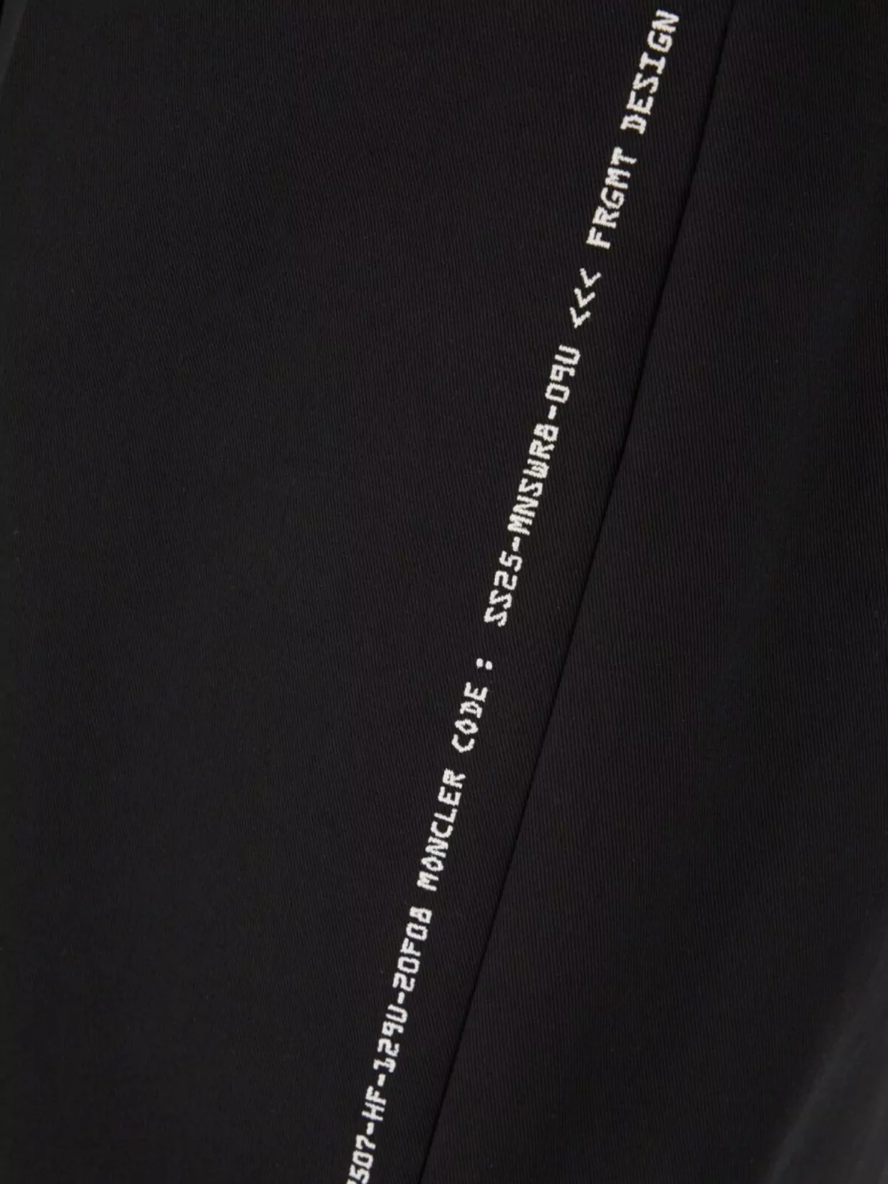 Moncler Cotton Trousers With Back Pockets And Belt Loops