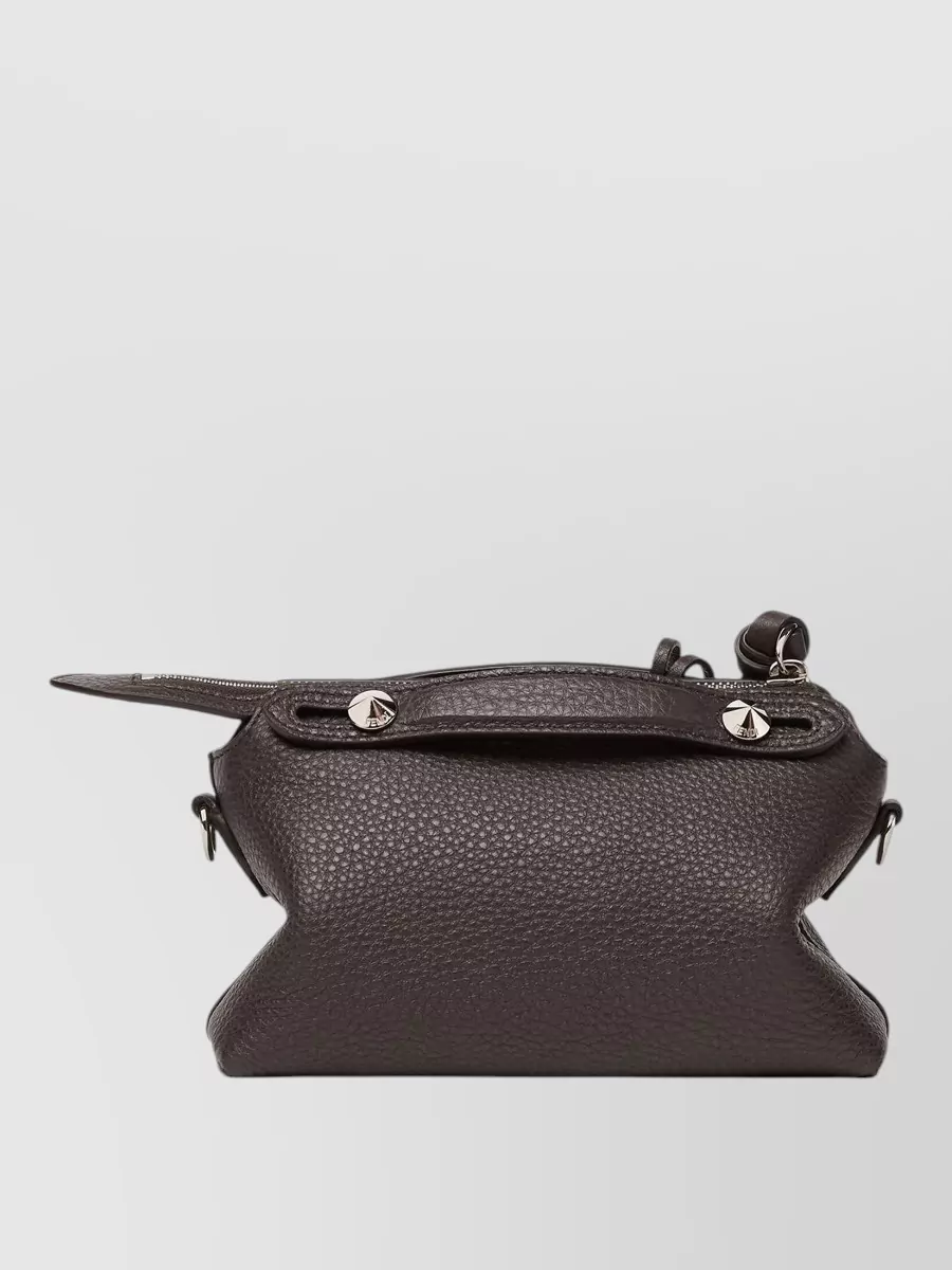Fendi By The Way Mini Leather Clutch Bag