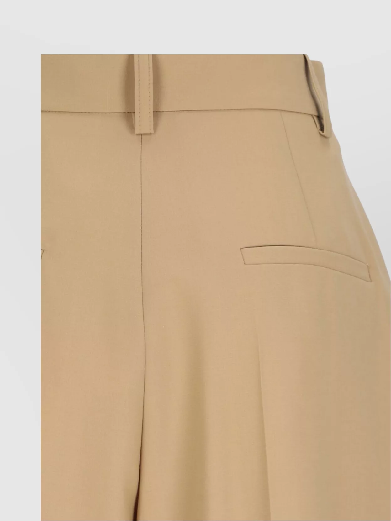 MARNI STRAIGHT TROUSERS WITH PLEATED FRONT AND SIDE EMBROIDERY