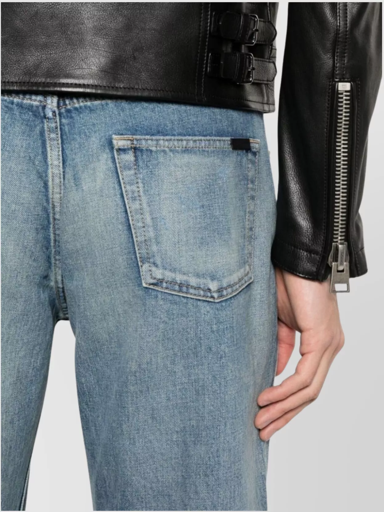 Saint Laurent Straight Leg Denim Jeans