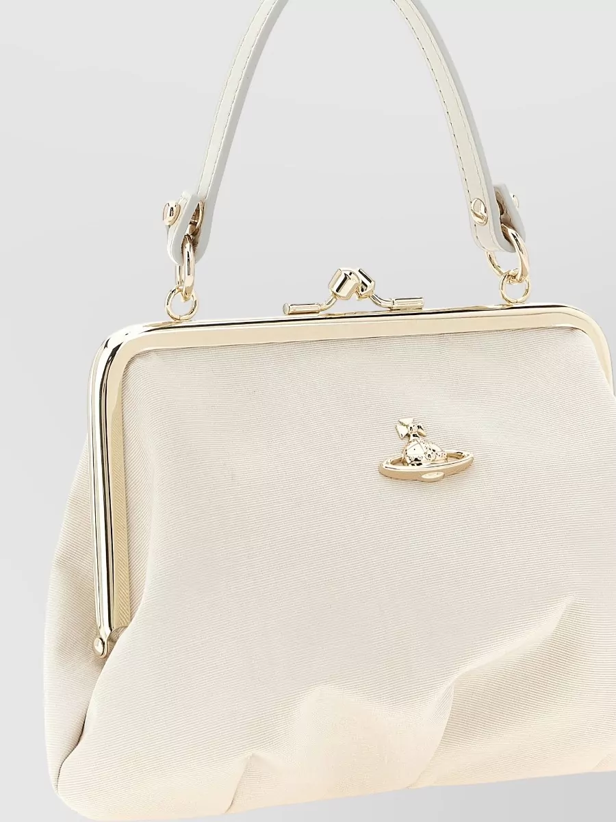Vivienne Westwood Moiré Frame Clutch Bag Chain Strap