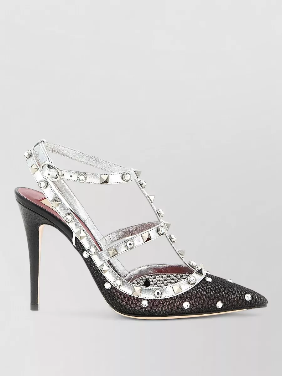 Valentino Garavani rockstud lace pumps