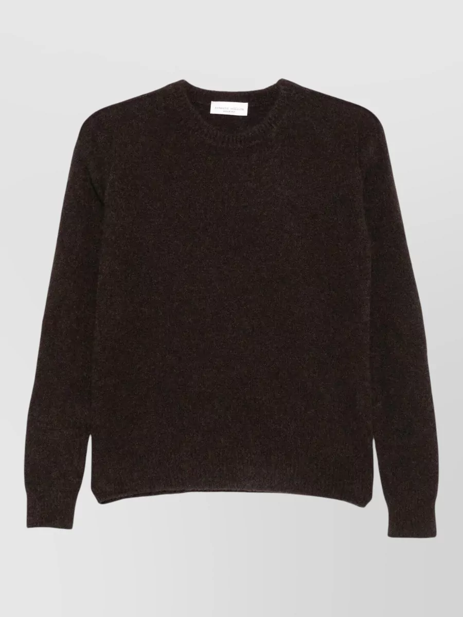Roberto Collina Cashmere Silk Long-Sleeve Crew-Neck Sweatshirt
