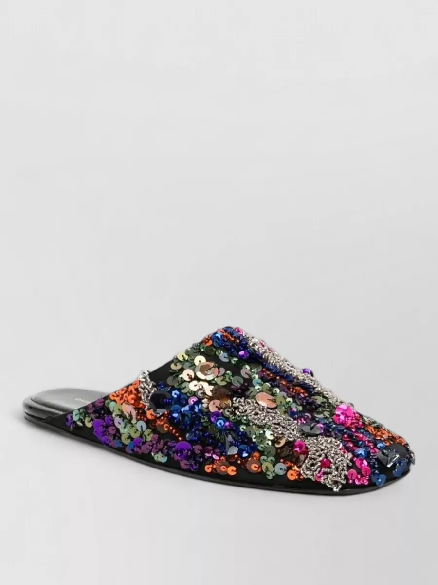 Dries Van Noten Silk Mules