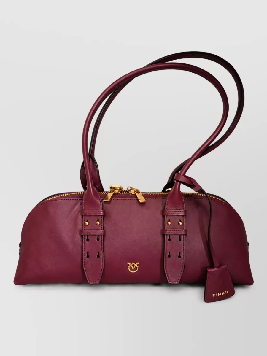 Pinko Love Bag Leather Clutch Bag
