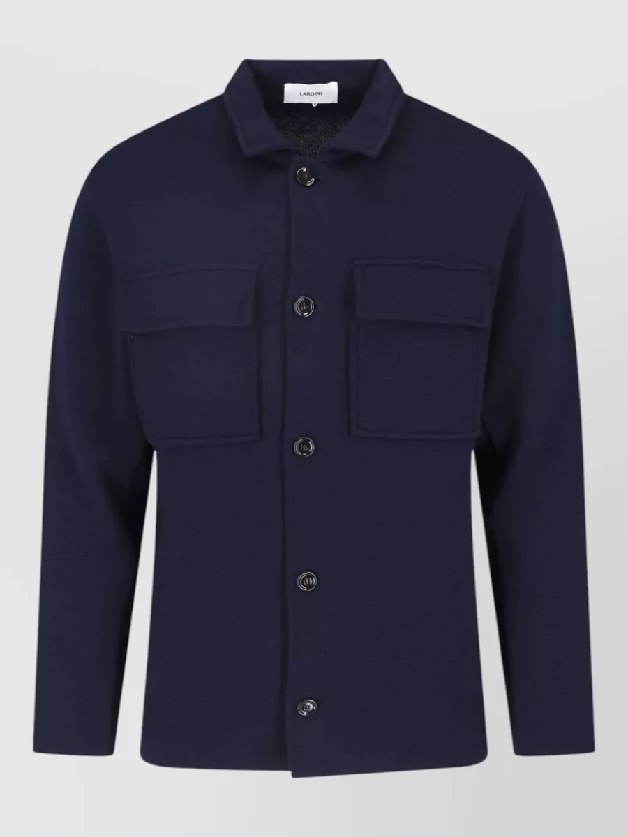 Lardini virgin wool shirt jacket