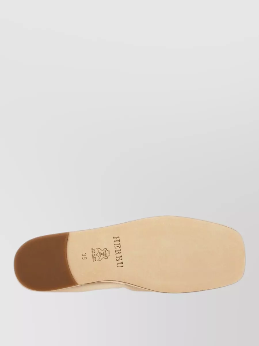 Hereu Leather Ballerina Flats