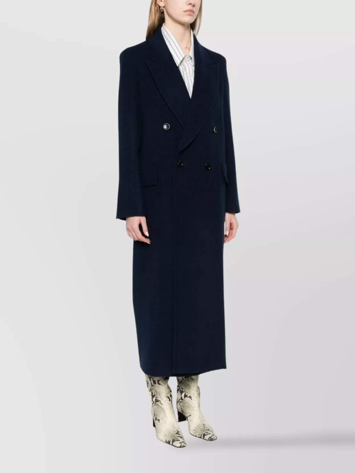 Max Mara Double-Breasted Long Length Coat