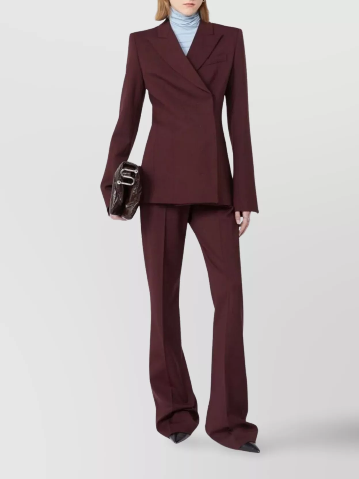 Sportmax High Waist Wide Leg Trousers With Pockets