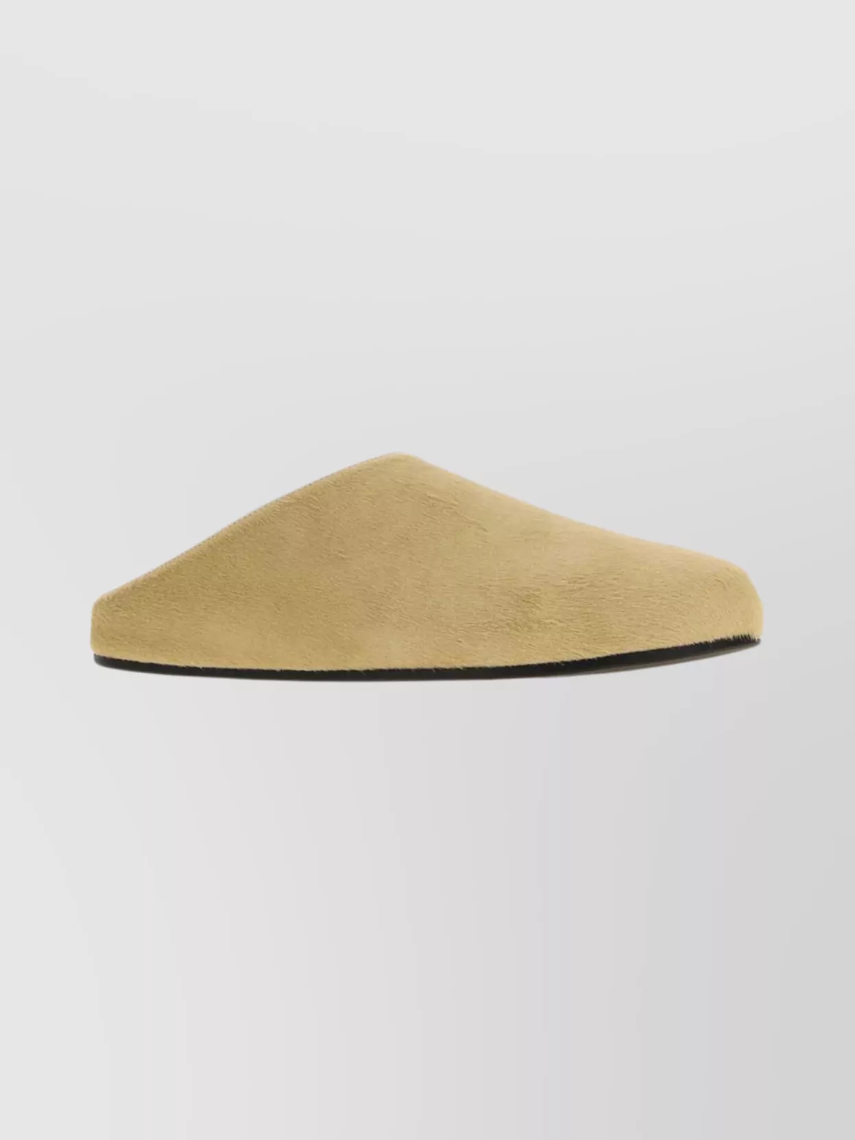 The Row Hudson Calf Hair Closed Toe Slippers In Neutral