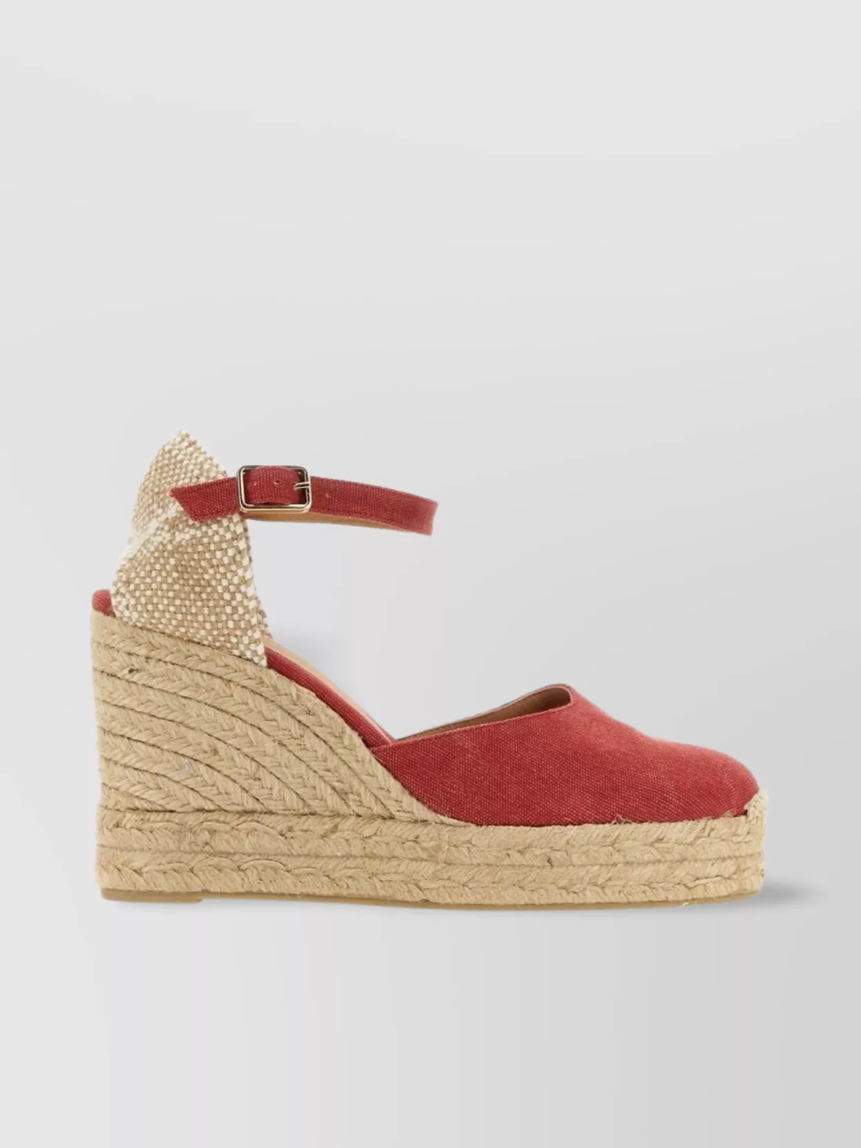 Castaner Woven Texture Peep Toe Espadrilles