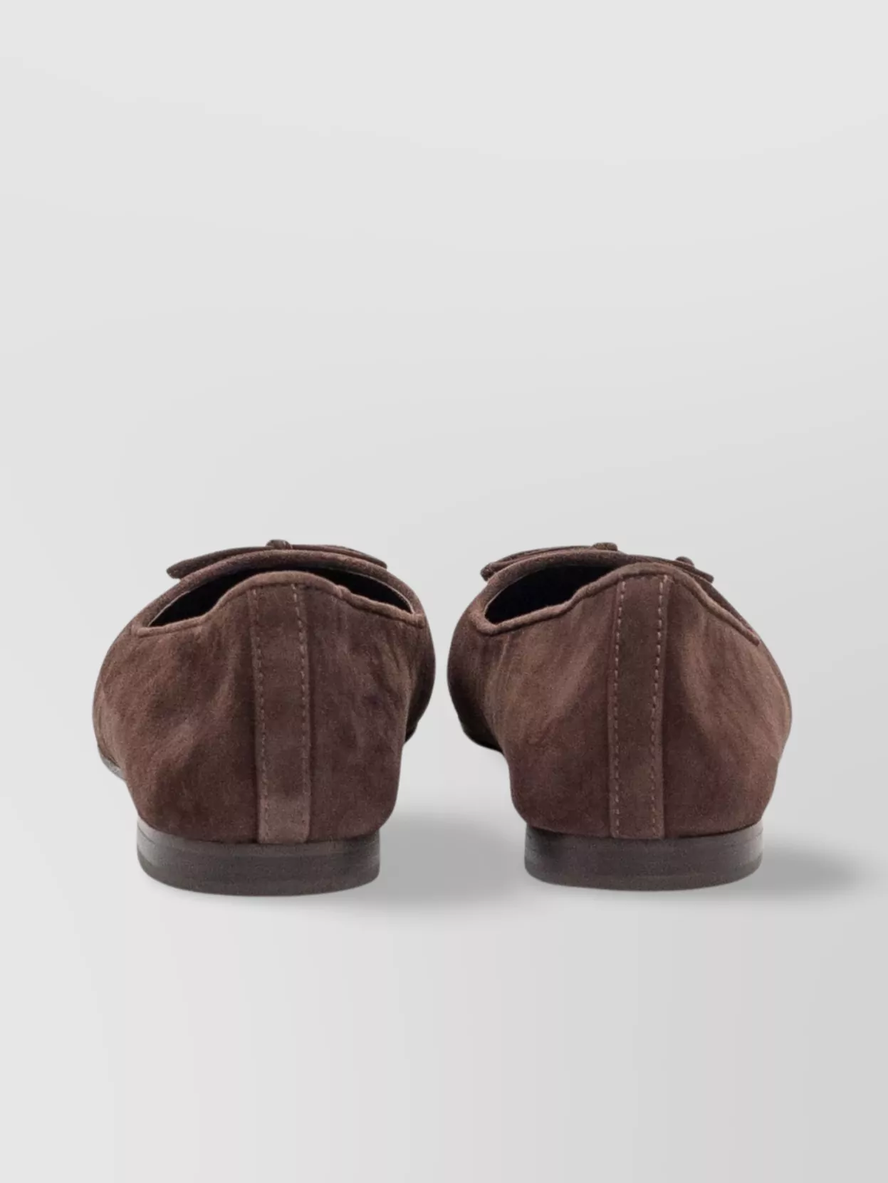 Tory Burch Bow Detail Suede Ballerina Shoes