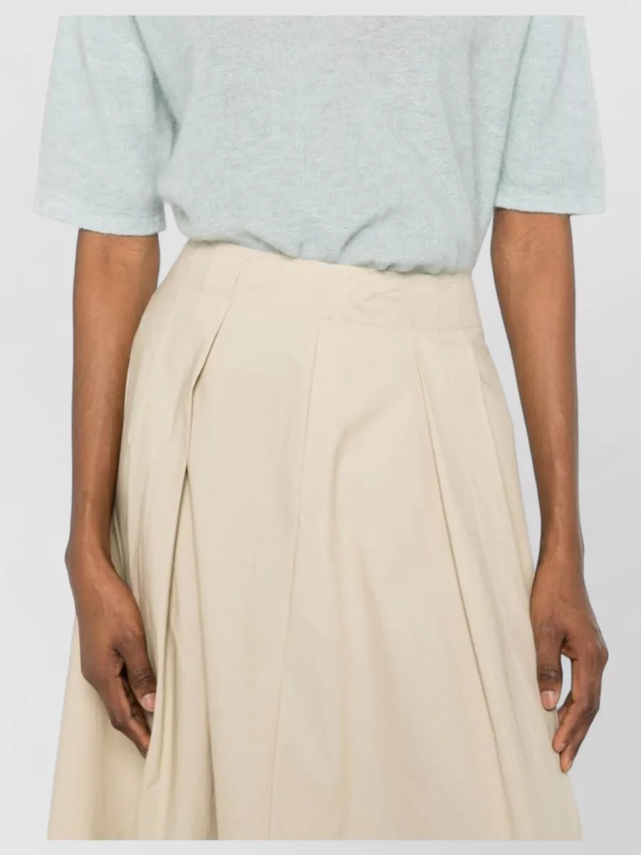 Woolrich Cotton A Line High Waist Midi Skirt