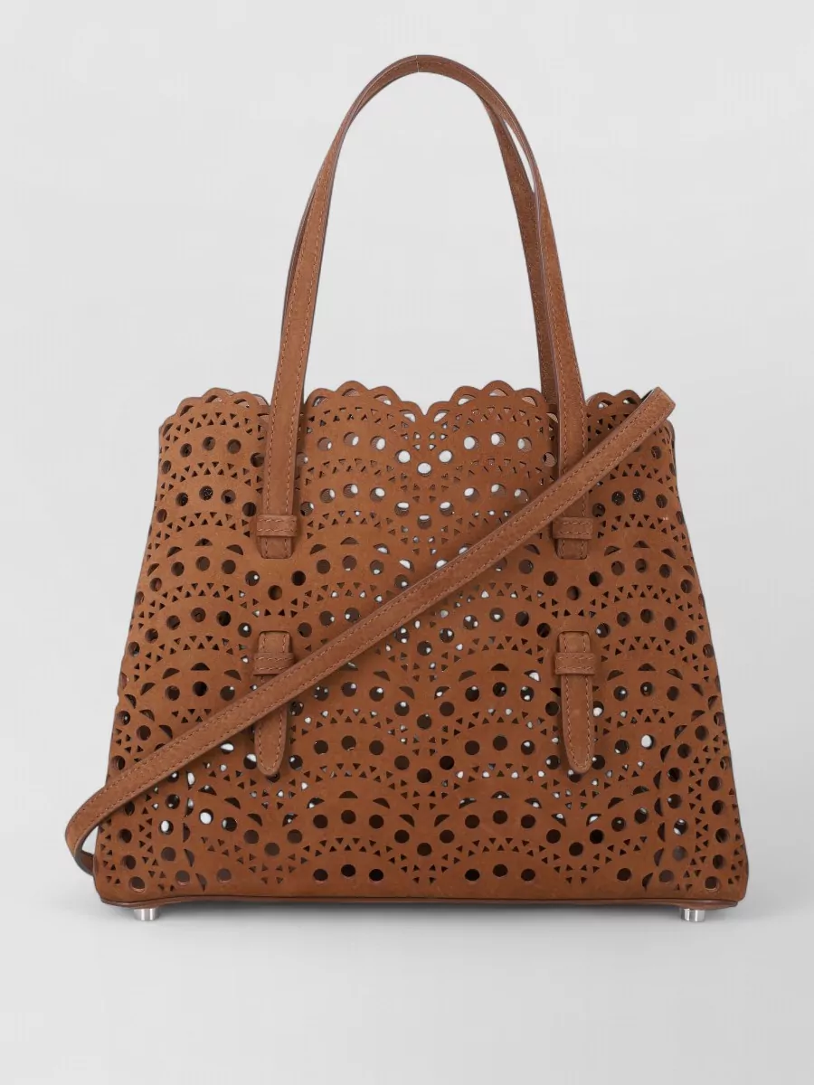 Alaïa Leather Mina 25 Tote Bag