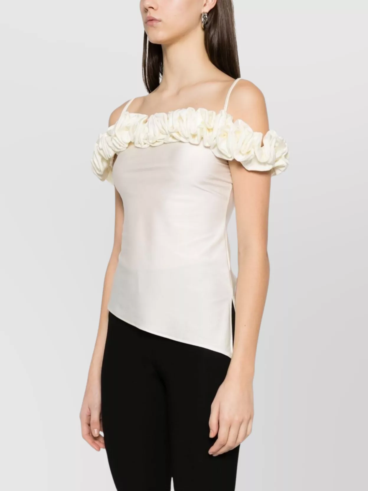 Coperni Sleeves Off-The-Shoulder Ruffled Top