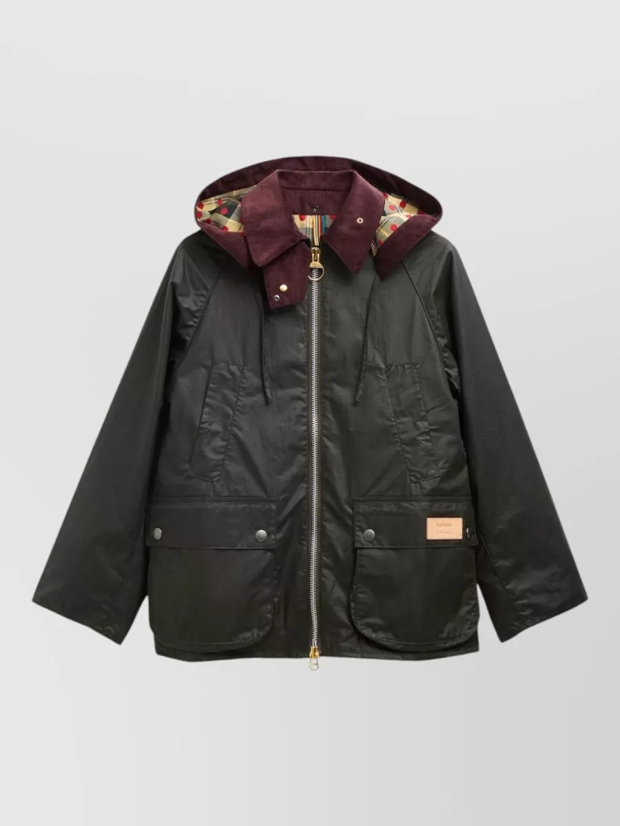 Barbour Waxed Cotton Fitted Jacket