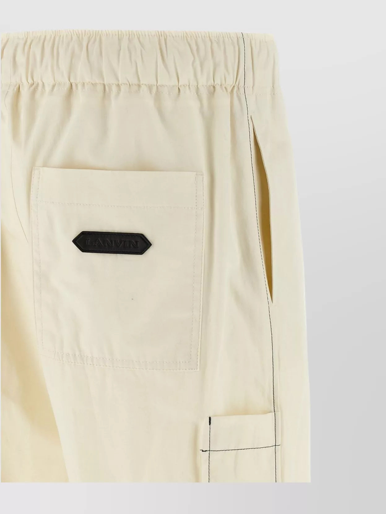 Lanvin Lightweight Cotton Trousers With Adjustable Drawstring