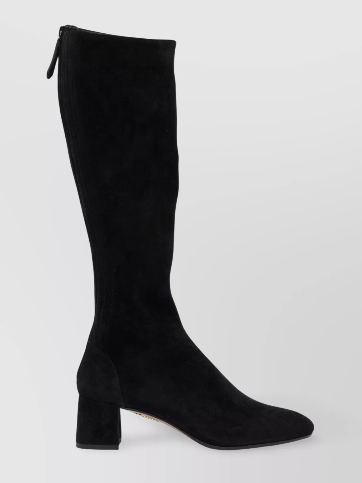 Aquazzura High Block Heel Knee-high Suede Boots