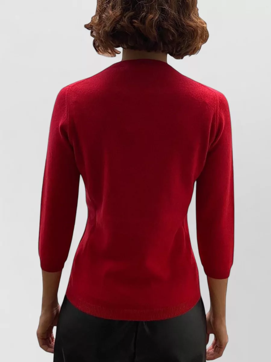 La Rose Cashmere 3/4-Sleeve Jumper