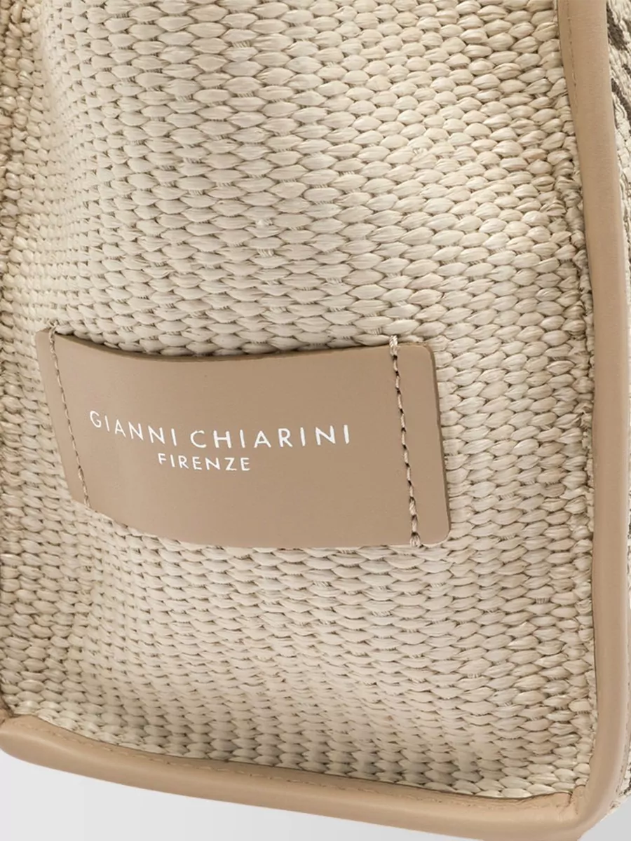 Gianni Chiarini Marcella Tote Bag Animal Print Texture