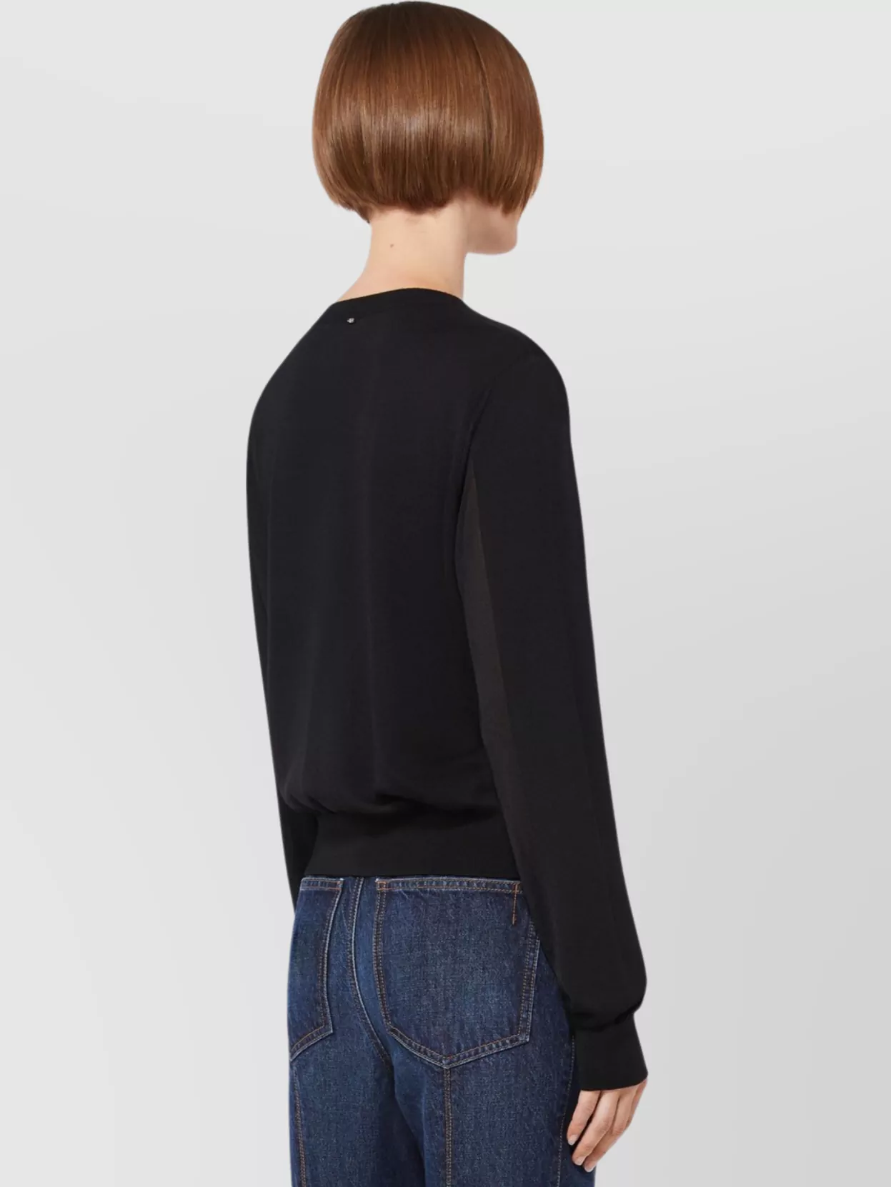 Sportmax Knitwear With V-Neckline And Sheer Panels