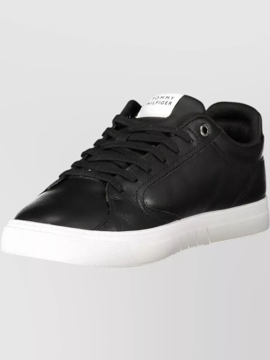 Tommy Hilfiger Leather Lace-Up Sneakers