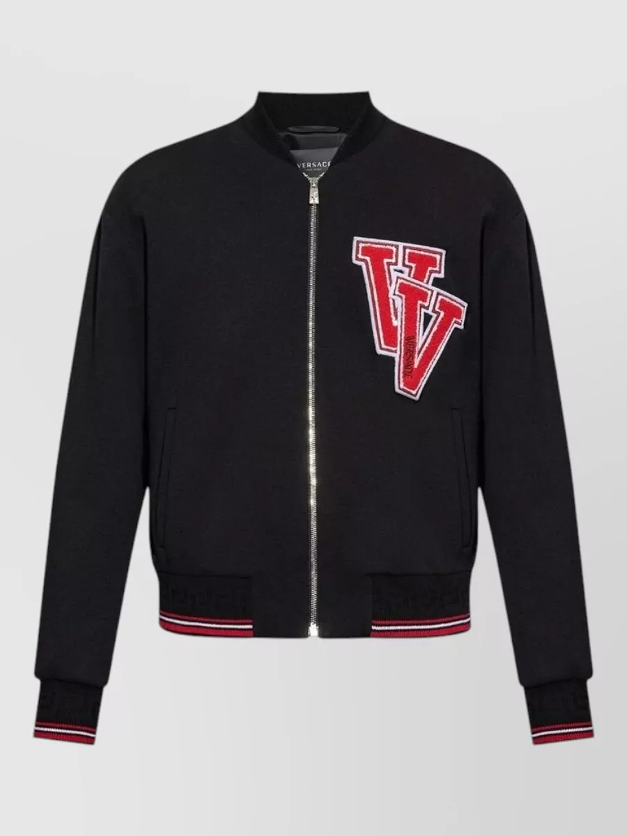 Versace virgin wool bomber jacket