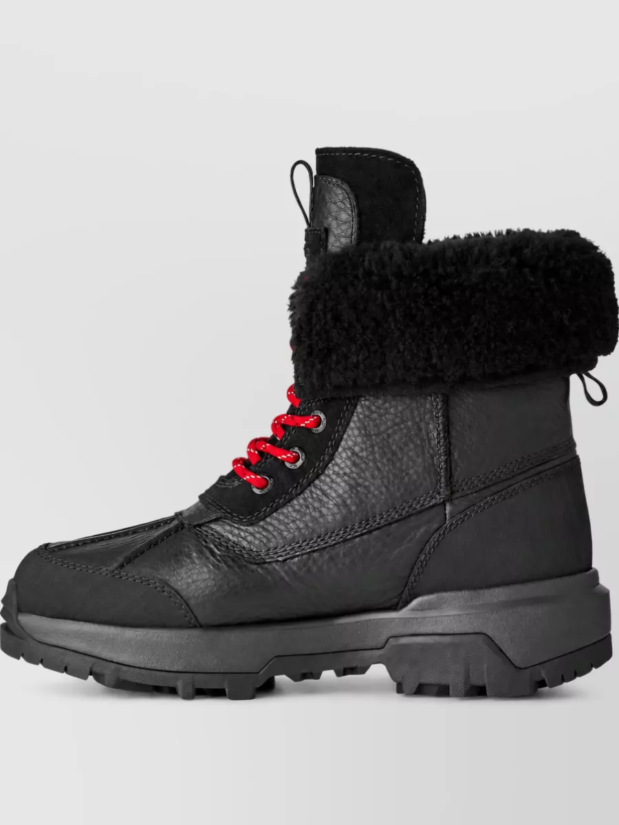 Ugg Leather Lace-Up Boots