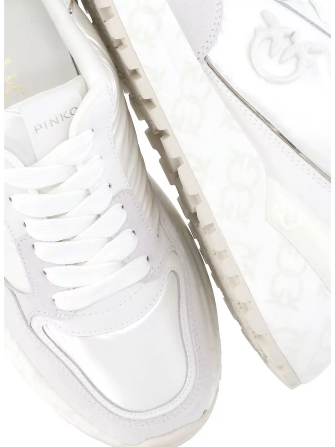 Pinko Women's Leather Sneakers Raised Sole