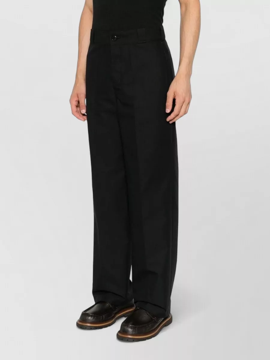 Prada Canvas Wide-Leg Trousers