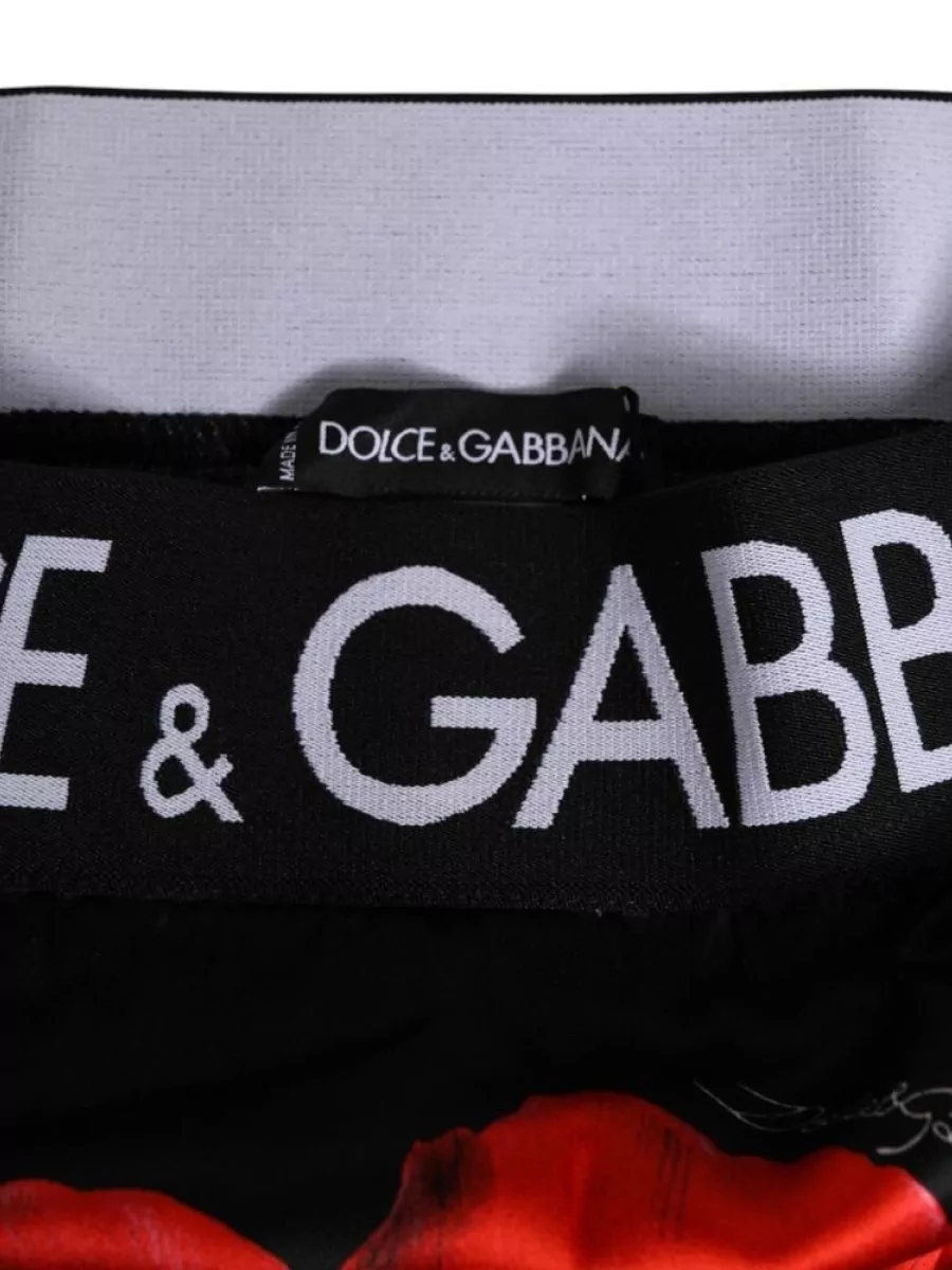 Dolce&Gabbana Silk Floral Print High Waist Briefs