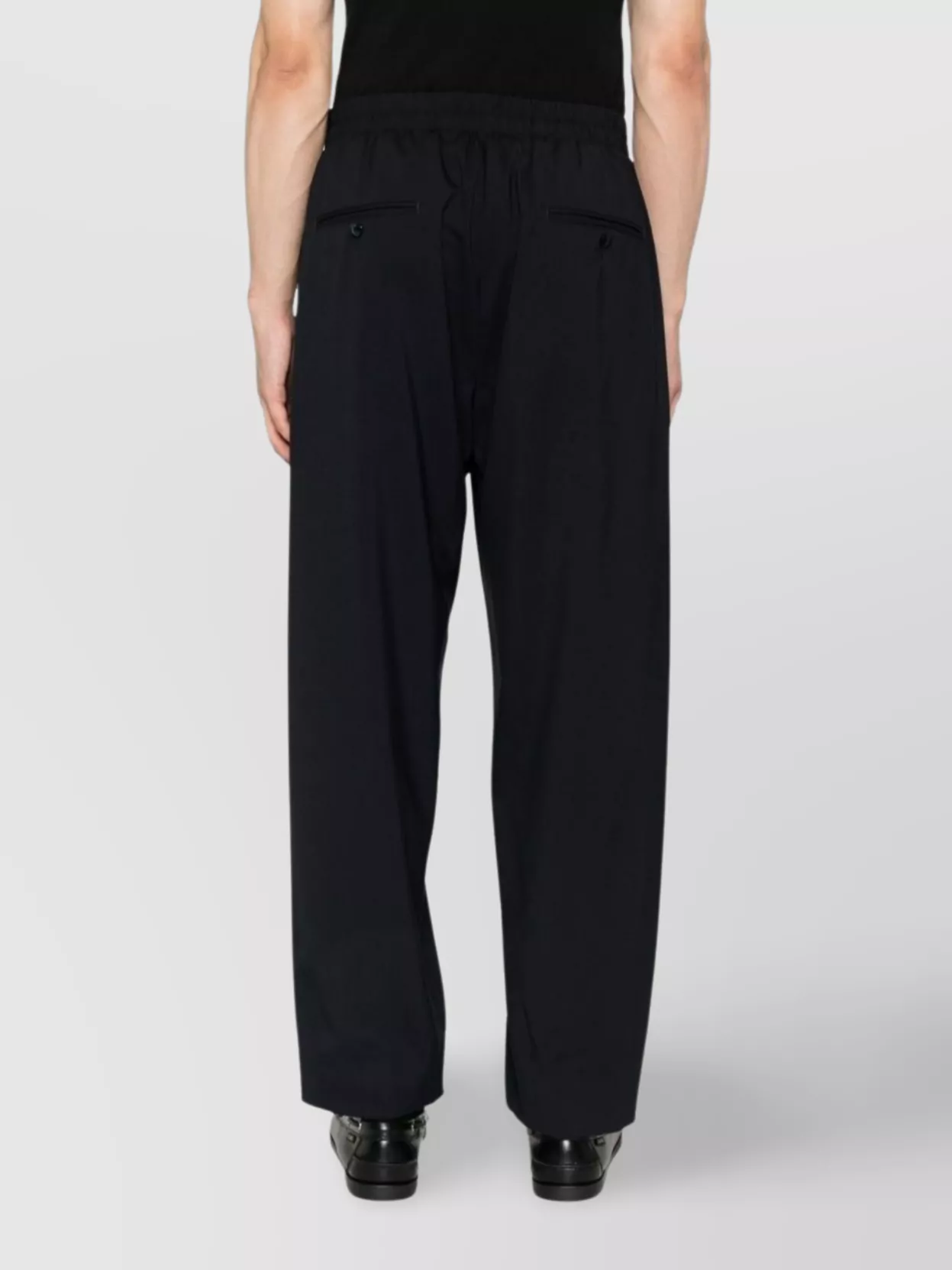 Giorgio Armani Straight Trousers With Pleats And Pockets