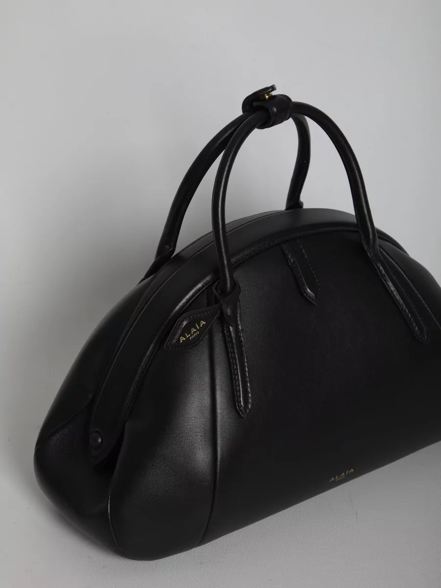 Alaïa Leather Top Handle Tote Bag