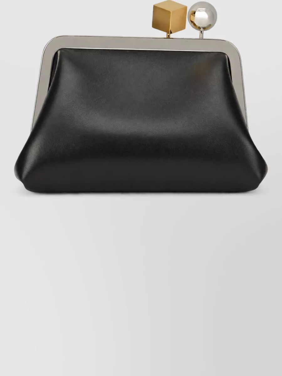 Jacquemus Le Rond Carré Lamb Leather Mini Bag
