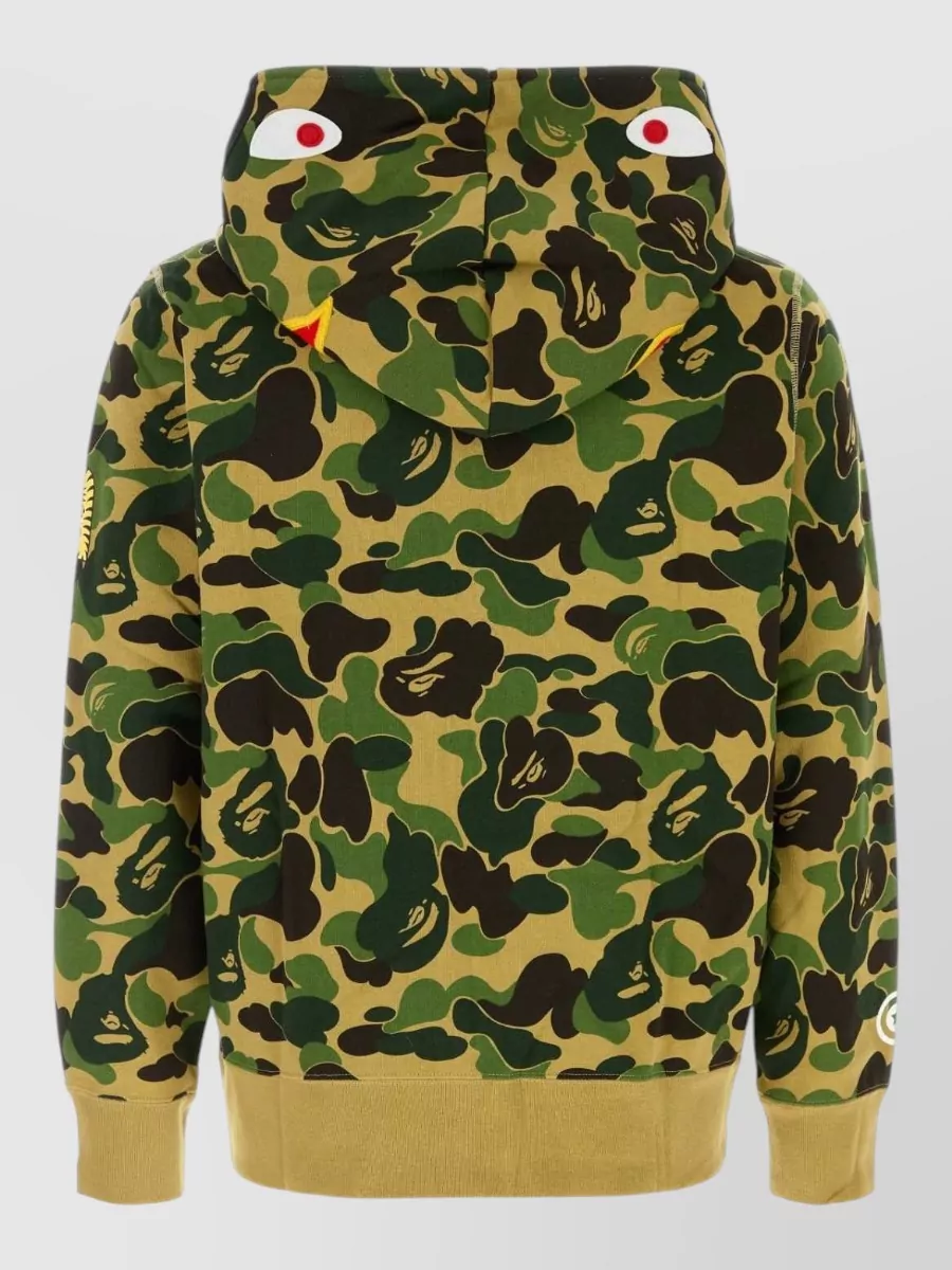 Bape Printed Cotton Hooded Jacket