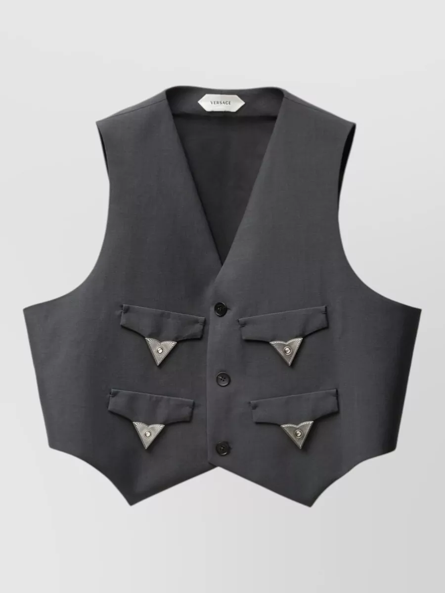 Versace Wool mohair vest