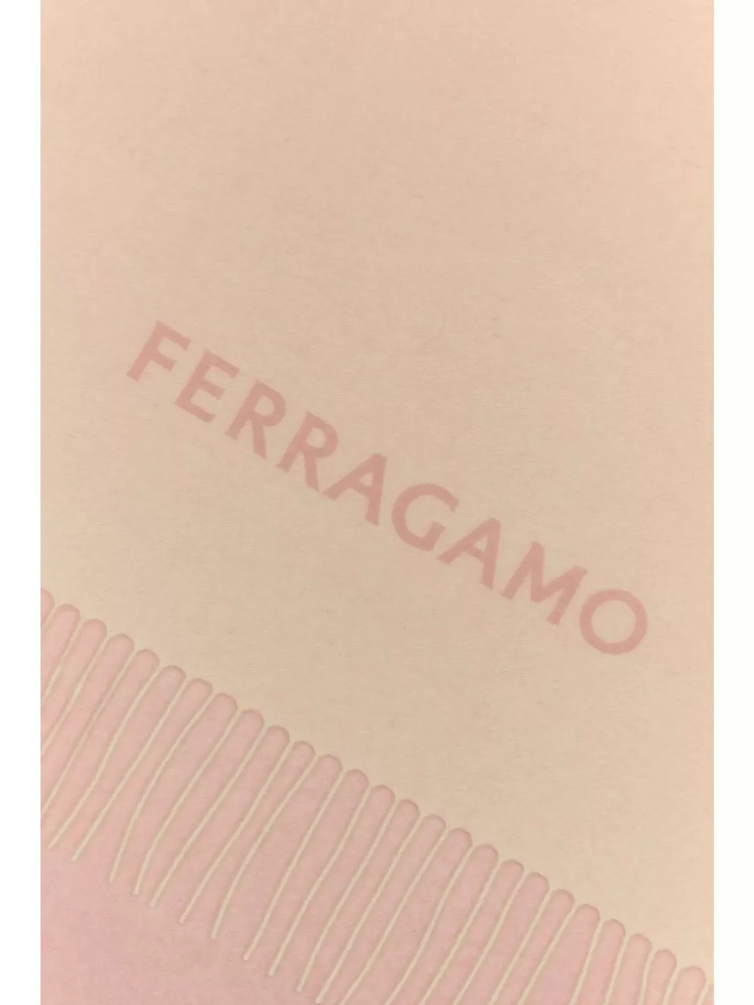 Ferragamo Cashmere Scarf Fringed Edges