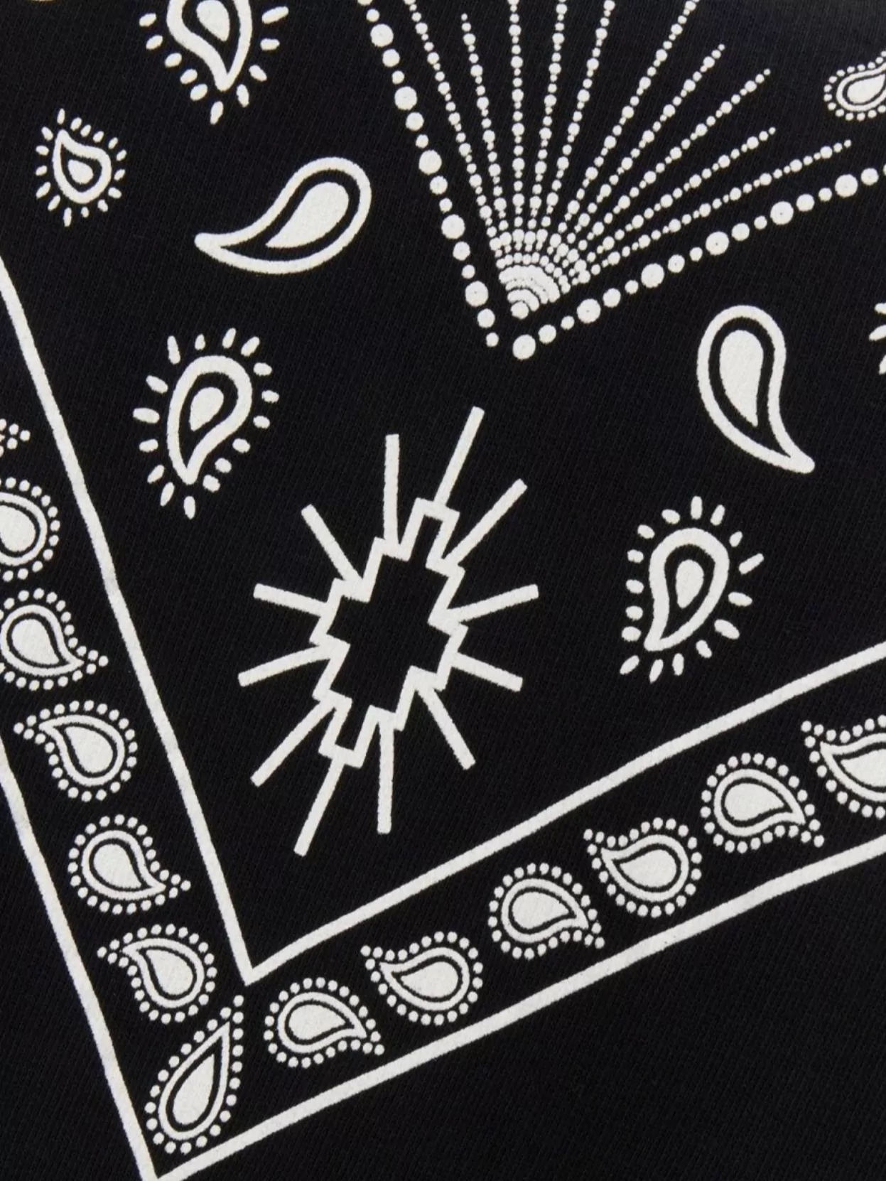 Marcelo Burlon Bandana Print Oversize Cotton Sweatshirt