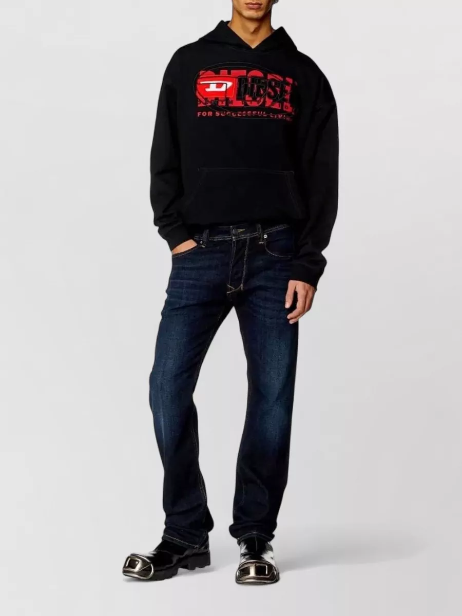 Diesel Denim Low-Rise Straight-Leg Jeans