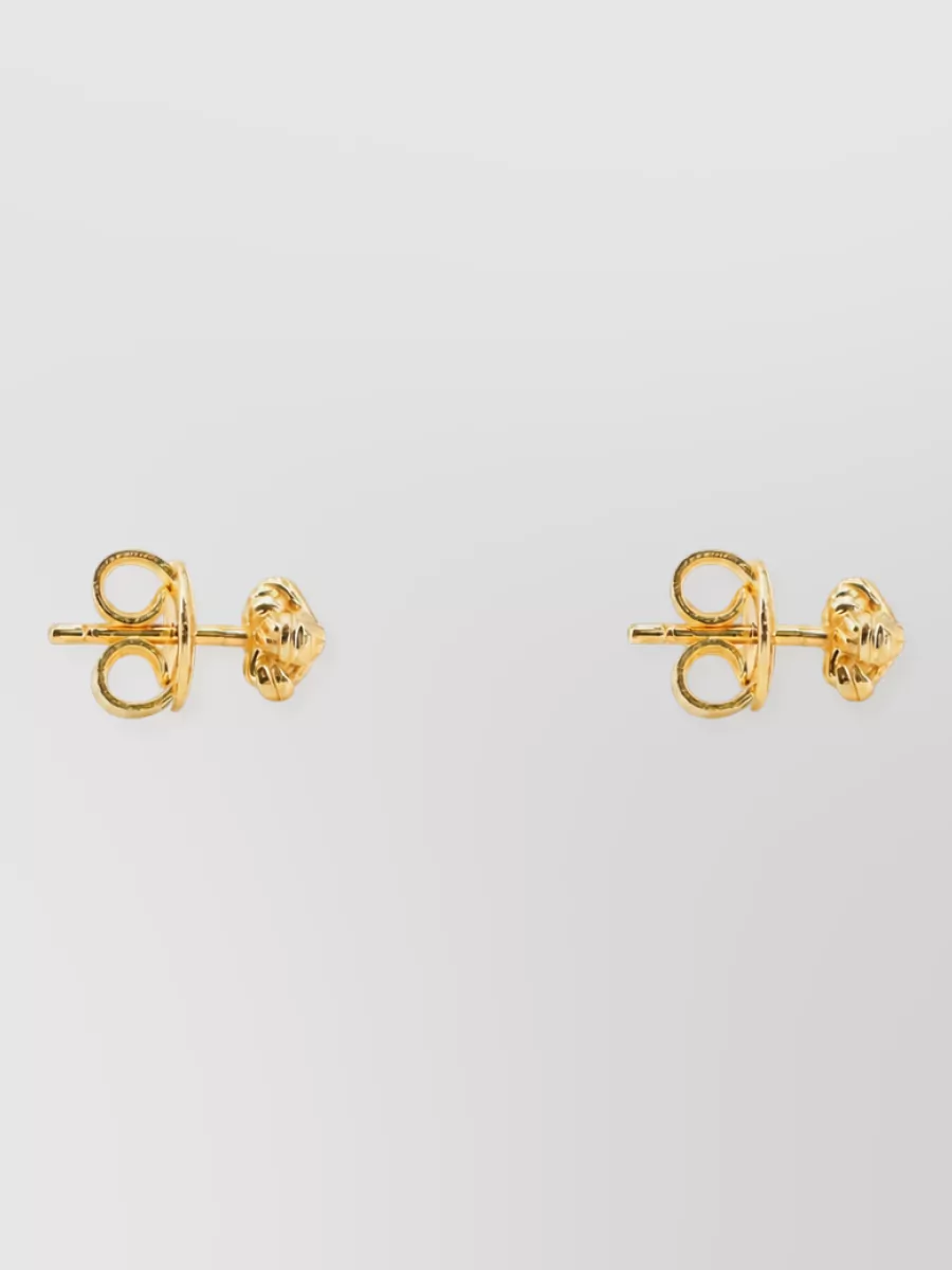 Bottega Veneta brass knot earrings