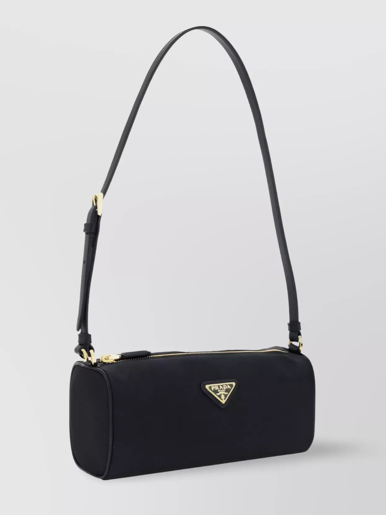 Prada Nylon Shoulder Bag Gold-Tone Hardware