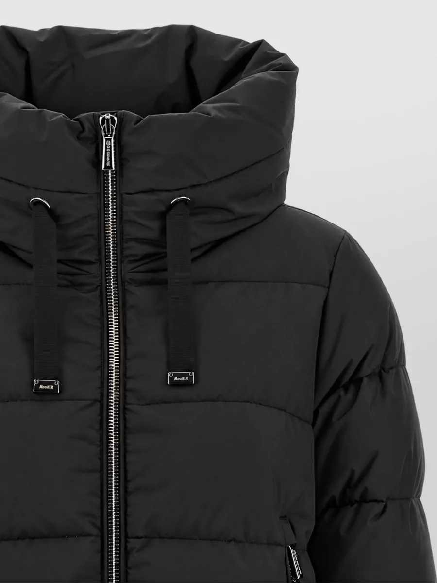 Moorer Down Hooded Quilted Puffer Jacket