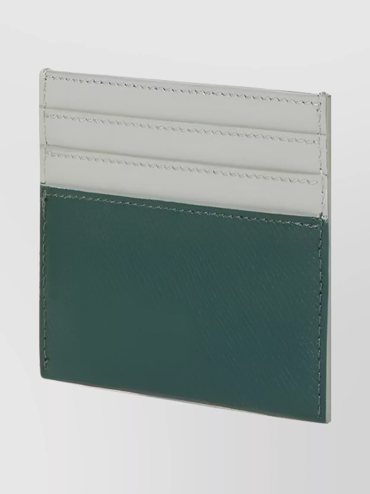 Fendi Color Block Cardholder Gold-tone Hardware In Green