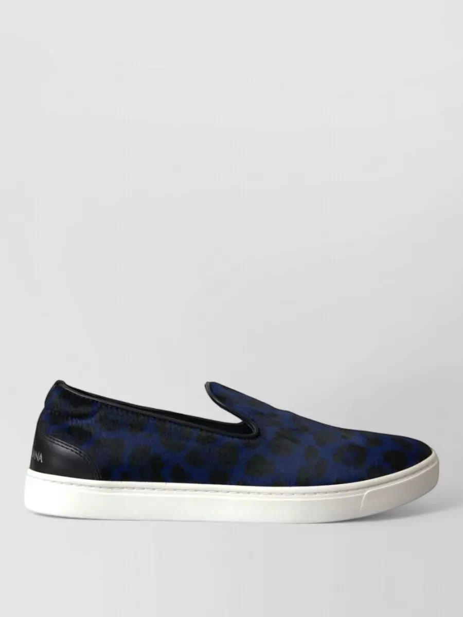 Dolce&Gabbana Calf Hair Leopard Slip-On Sneakers