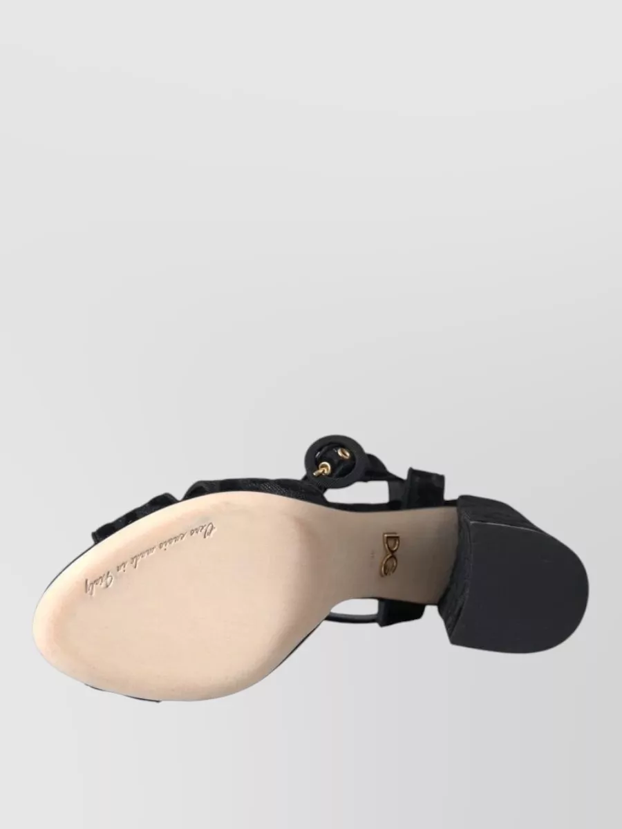 Dolce&Gabbana Leopard-Print Suede Sandals