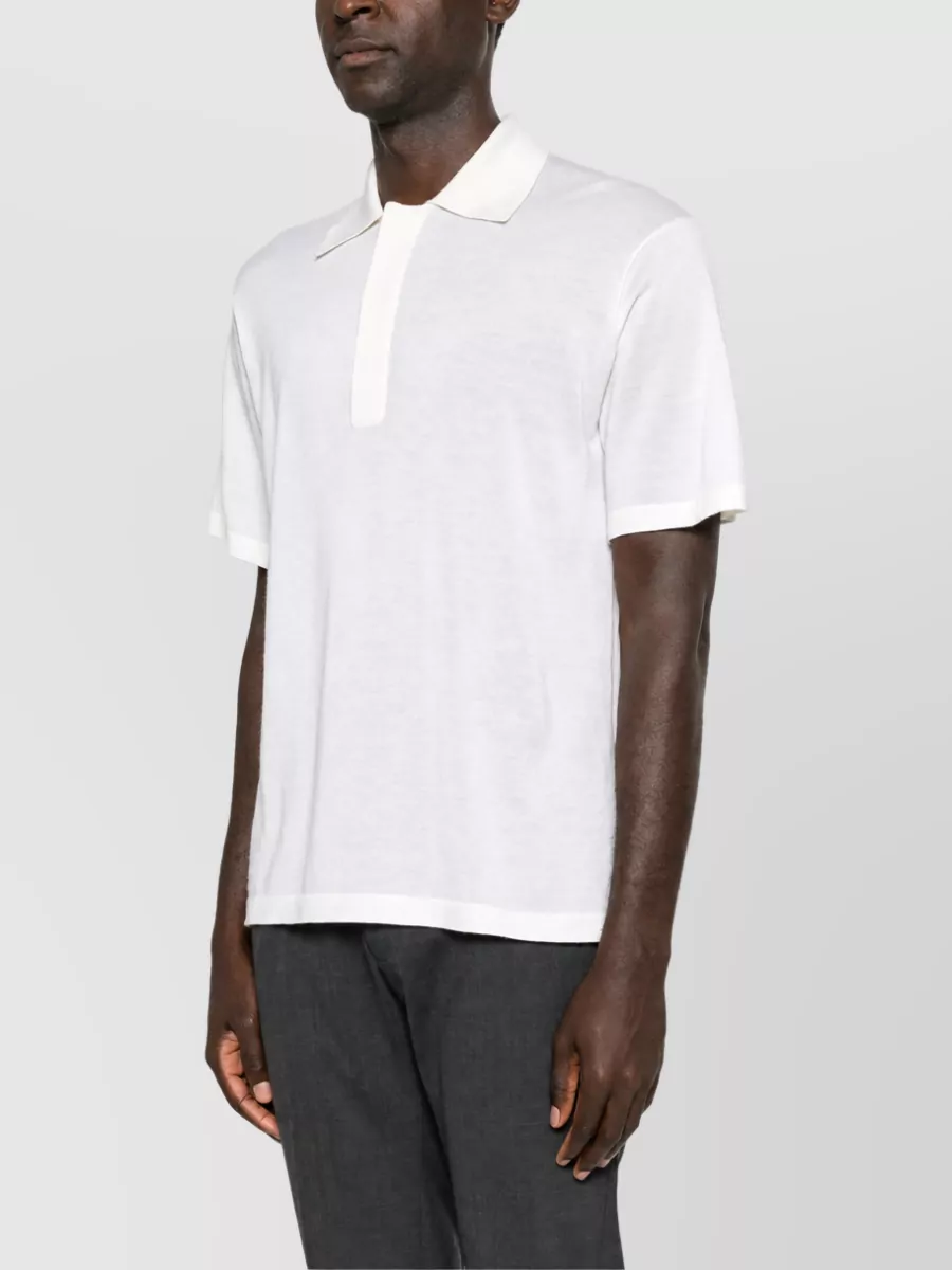 Lisa Yang Ribbed Cashmere Polo Shirt