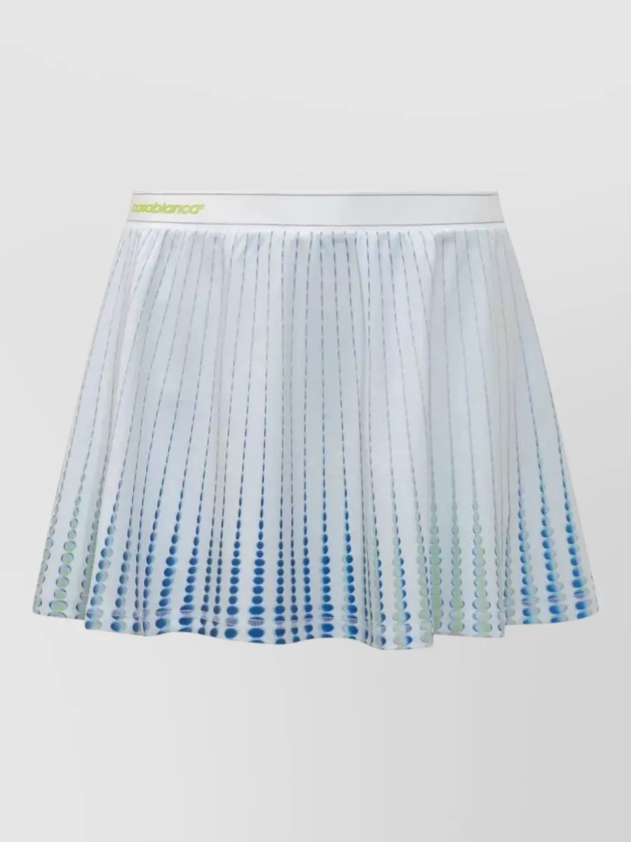 Casablanca printed pleated mini skirt