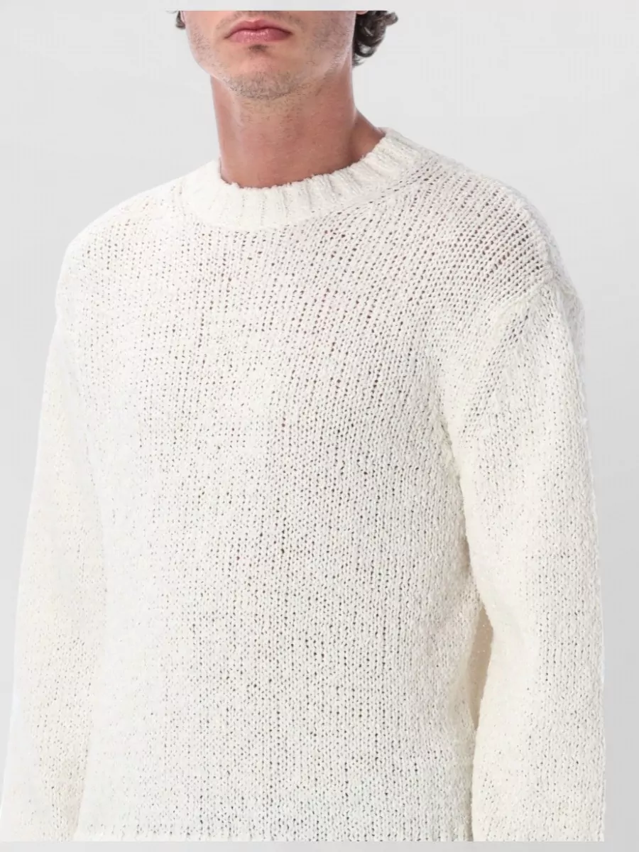 Sunflower Organic Cotton Crew Neck Ribbed Sweater
