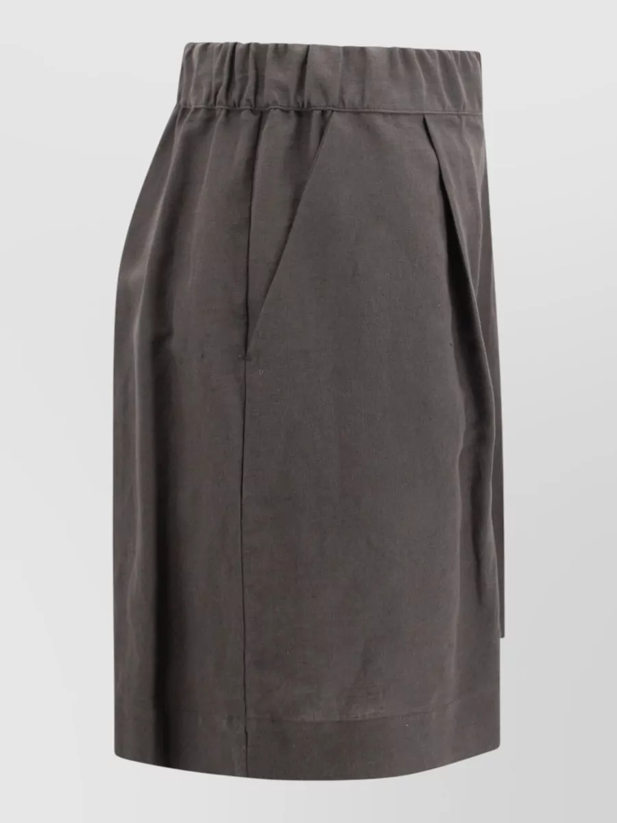 Whyci Linen Bermuda Shorts
